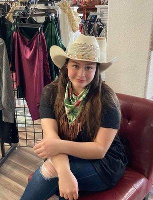 Western wear from hats to buckles to tops and jeans..