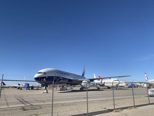 Boeing parking lot