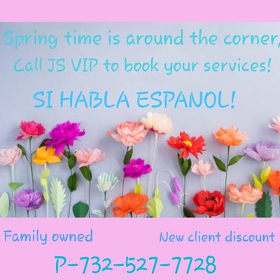 Spring is just around the corner, call JS VIP Cleaning Services to book your spring cleaning service.