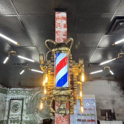 Signature barber pole