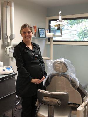 Our lovely Hygienist, Devyn before we added another member to our team :) She is a wonderful Hygienist and would love to see you!