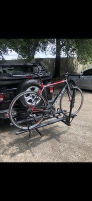 Bike and bike rack