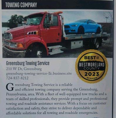 Greensburg Towing Service