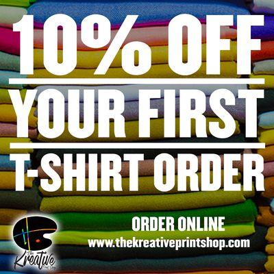 10% off your first order with us!