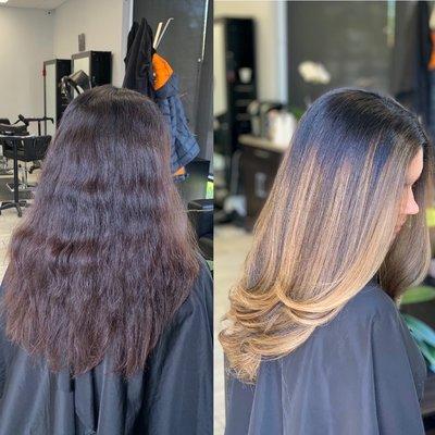 Caramel balayage