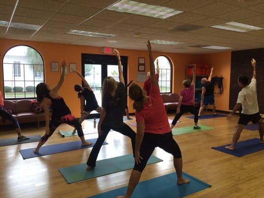 Jane teaches a Vinyasa flow class that leaves you relaxed yet energized!