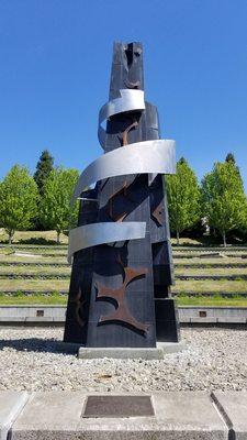 Martin Luther King Memorial - the black granite 'mountain'