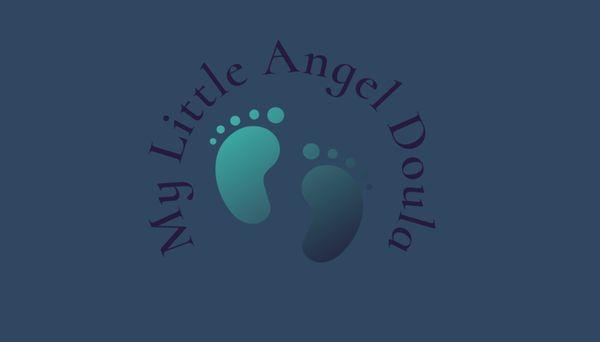 My Little Ángel foot prints logo