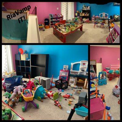 Playroom cleaned and organized. RiaVamp IT!