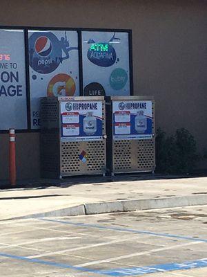 You can fill your Propane tank outside the store!