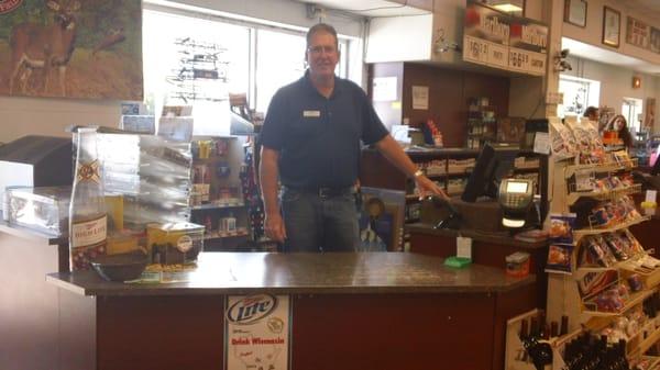 Tim, one of the owner's of T & T Fermanich Mobil & liquor.