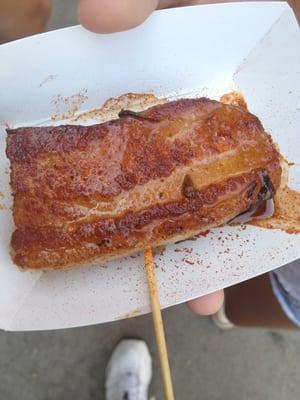 Maple bacon on a stick