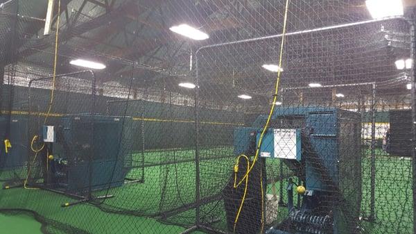 Batting cages and machines