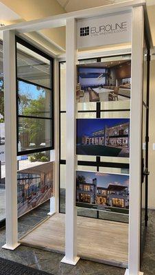 Euroline Steel Windows and Door display - come take a look!