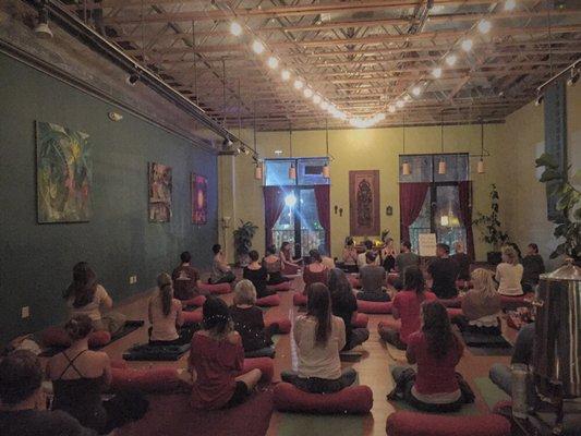 Somatic Naam class taught by Madison at the dhyana Center in Sebastopol