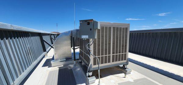 Evaporative Cooler installation with new ductwork