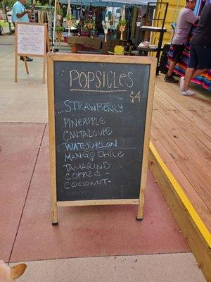 Chocolate Wasted popsicles menu