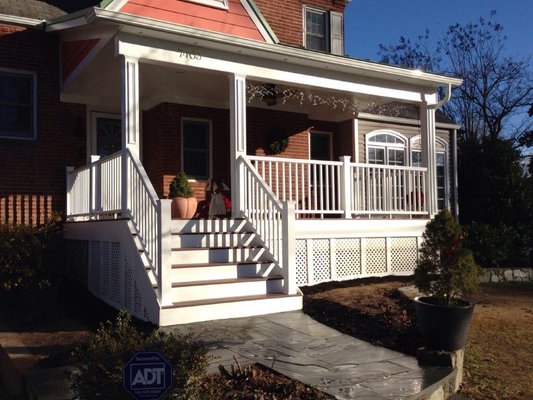 Nothing like a nice front porch to enhance the front view of your property!