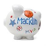 Sports Piggy Bank- Shop Sport Piggy Banks & Save Online from Personalized Piggy Banks http://goo.gl/uAiDRF