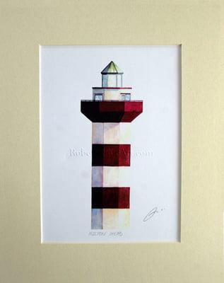 Hilton Head Lighthouse Harbour Town Light Art by Robert Kline