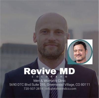 Find a healthier you. REVIVE MD | The premier Low Testosterone, HRT/BHRT, Stem Cell, and PRP Clinic in Denver, located in DTC, Colorado.