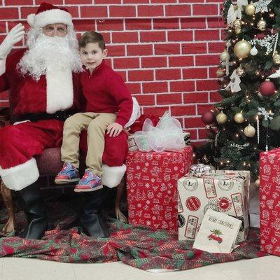 Santa and Mrs. Claus came to visit the kids before Christmas break.