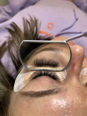 Volume lash extensions