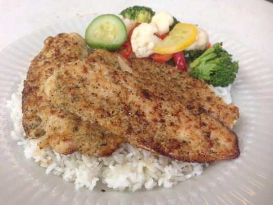 Parmesian Coated Tilapia