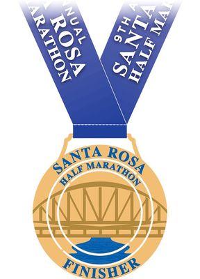 Finisher's medal for 1/2 marathon