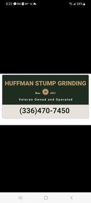 Huffman Stump Grinding