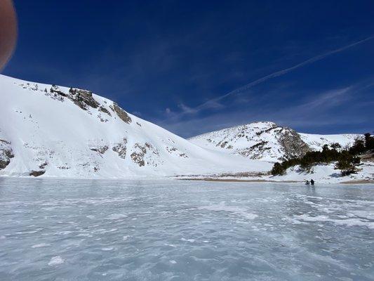 Frozen lake