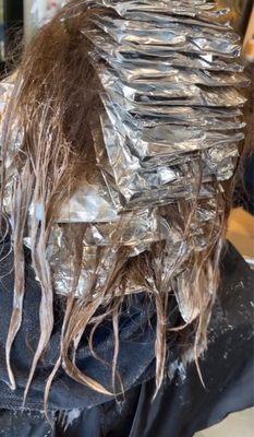 Foils on top of base color