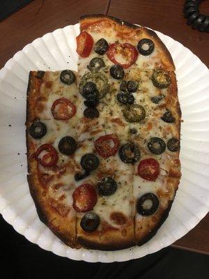 I was hungry, so here's most of my pizza.