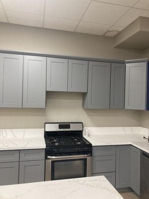 Grey kitchen Cabinets set