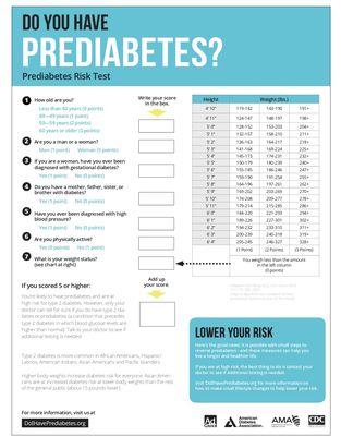 Are you at a high risk for prediabetes?. We can help.