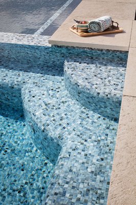 Beautiful tile pool!