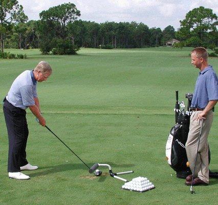 'On set' with Mr. Nicklaus, as he was endorsing the 'Inside Approach Slice Correction Trainer', the first swing trainer I founded.