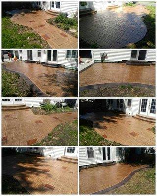 Stamped Patio with Border option