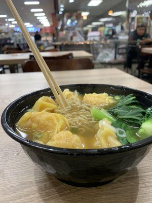 Shrimp wonton noodle soup