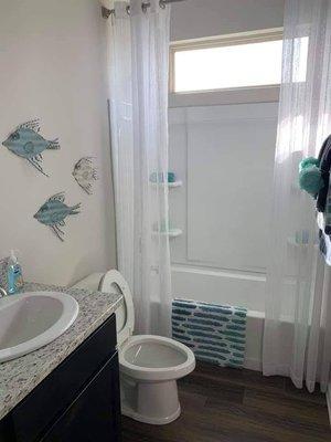 Cleaned bathroom