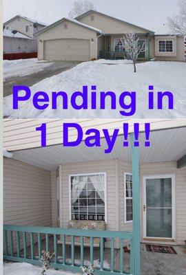 Sold in the dead of winter in just 1 day!