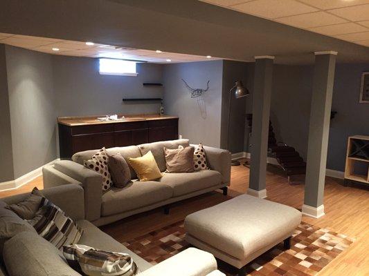 Featured on DYI Network - Rescue My Renovation - Episode "Drainy Days" Basement Reno