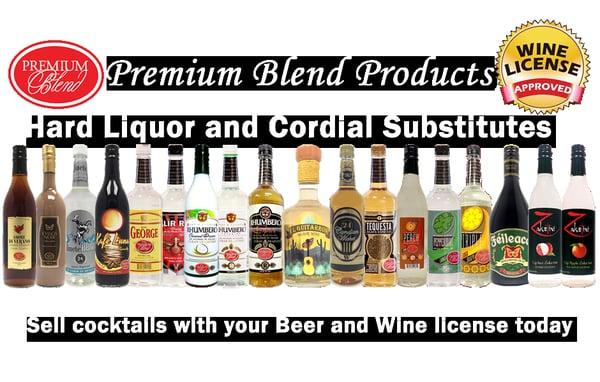 Restaurant Owners - Sell Cocktails Legally with Premium Blend Hard Liquor Substitutes - Wine Licensed Approved