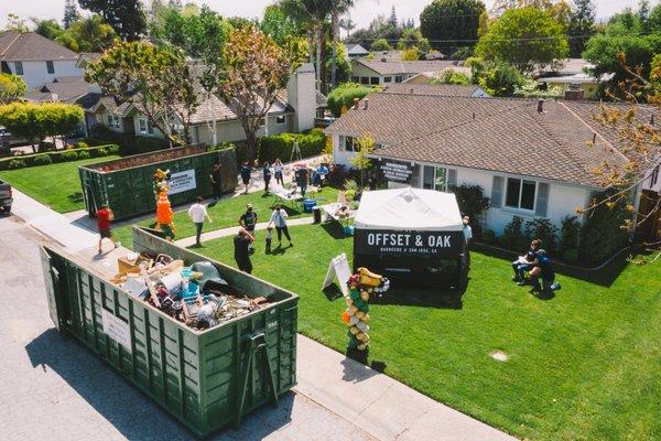 Annual "AD" Dumpster Day where anyone is welcome to throw their junk away