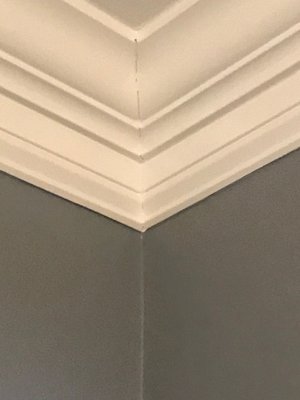 Crown Moulding in Sunroom