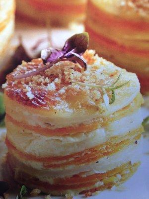 Sweet and Yukon Gold Potato Gratin