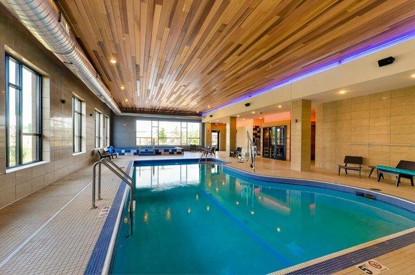 Indoor pool, hot tub and sauna. Weekly aqua fit classes.