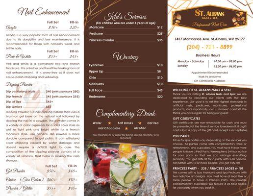 Brochure - St. Albans Nails & Spa