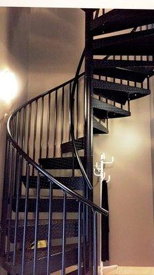 Our spiral staircase.