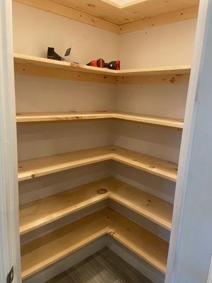 Pantry Shelving installation